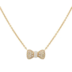 Van cleef & arpels Collier Nœud Or jaune Corail, Diamant