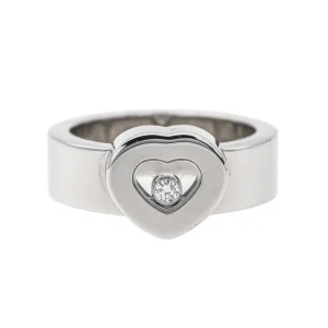 Chopard Bague Coeur Happy diamonds Or blanc Diamant