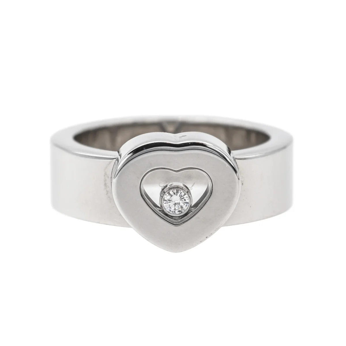 Chopard Bague Coeur Happy diamonds Or blanc Diamant