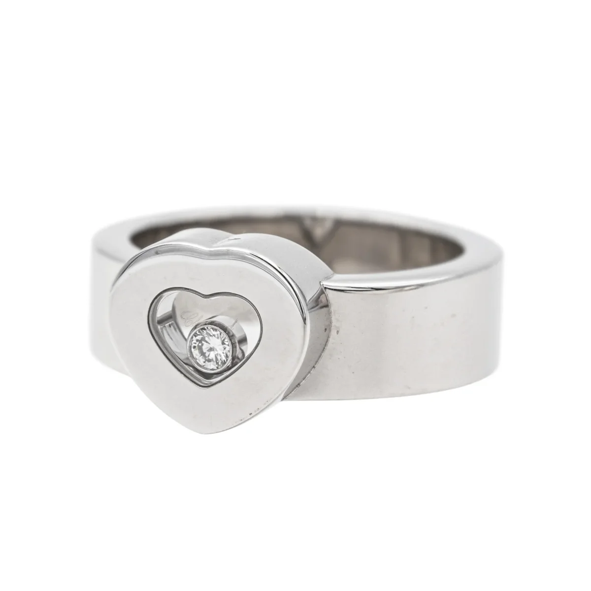 Chopard Bague Coeur Happy diamonds Or blanc Diamant – Image 4