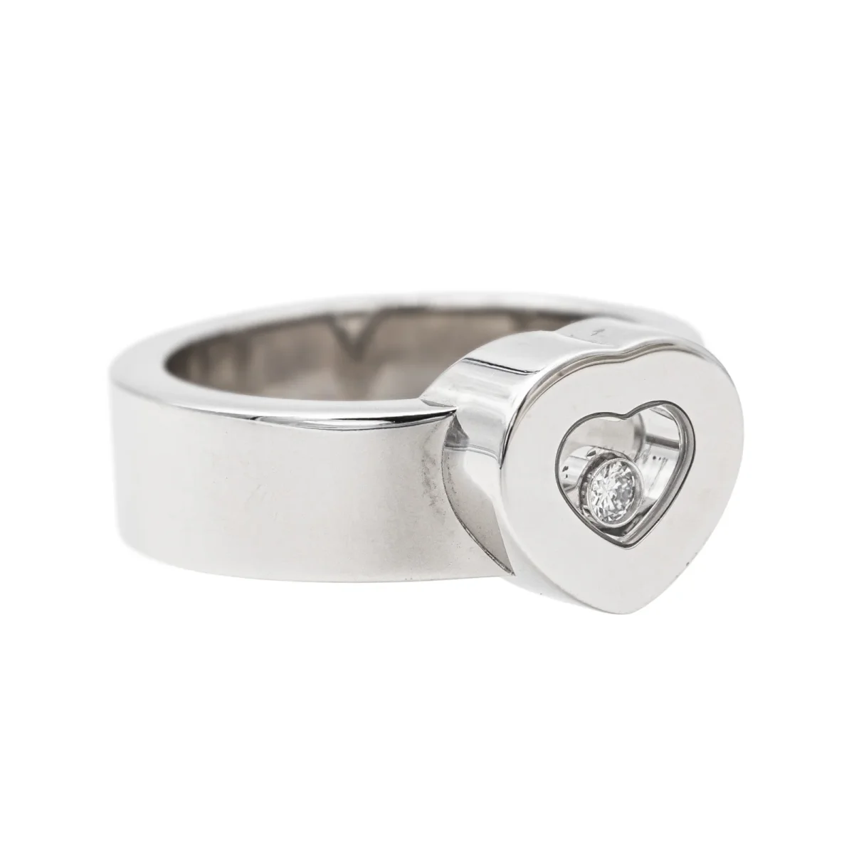 Chopard Bague Coeur Happy diamonds Or blanc Diamant – Image 8