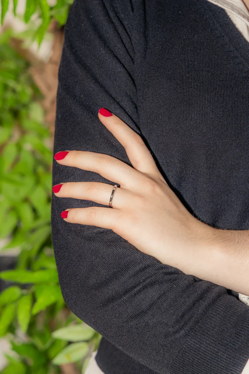 Pomellato Bague Alliance Lucciole Or blanc Diamant – Image 3