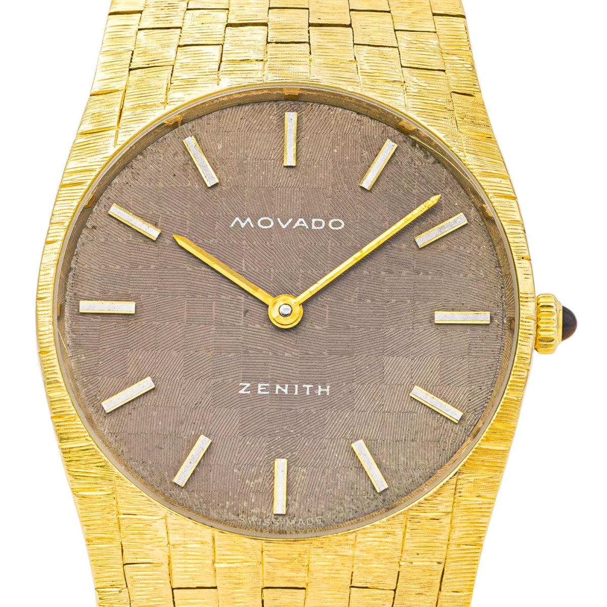 Zenith Montre Movado Or jaune Œil de tigre – Image 5