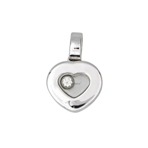 Chopard Pendentif Coeur Happy diamonds Or blanc Diamant
