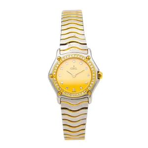 Ebel Montre  Acier, Or jaune Diamant