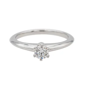 Tiffany & co Bague Solitaire Platine Diamant