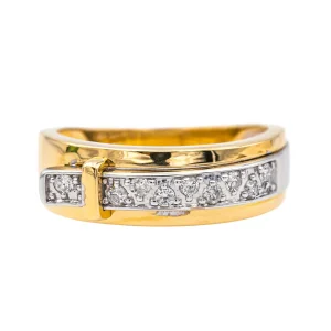 Guy laroche Bague Ceinture Or jaune Diamant
