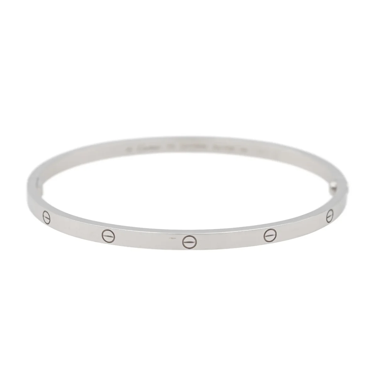 Cartier Bracelet Jonc Love Or blanc – Image 2