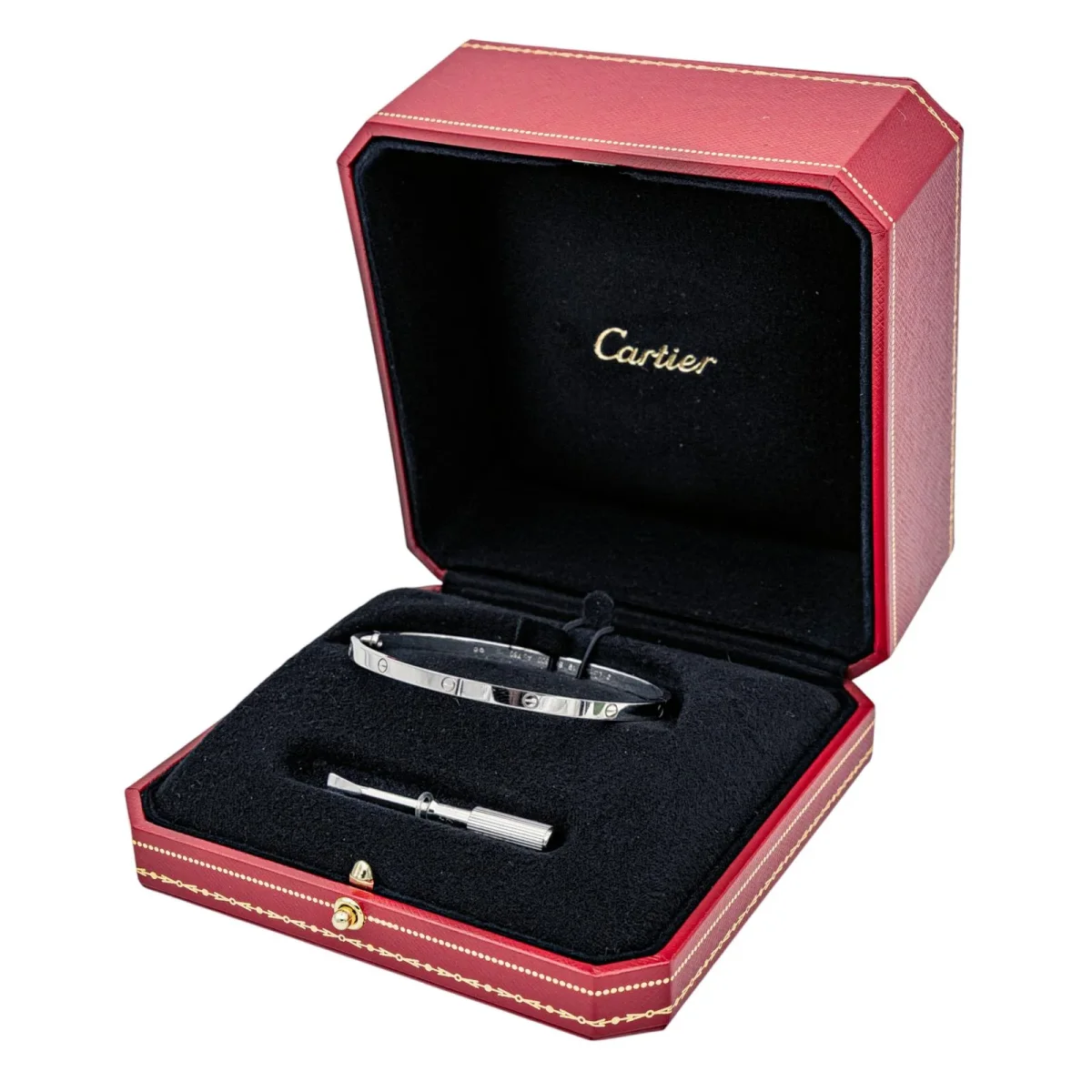 Cartier Bracelet Jonc Love Or blanc – Image 4