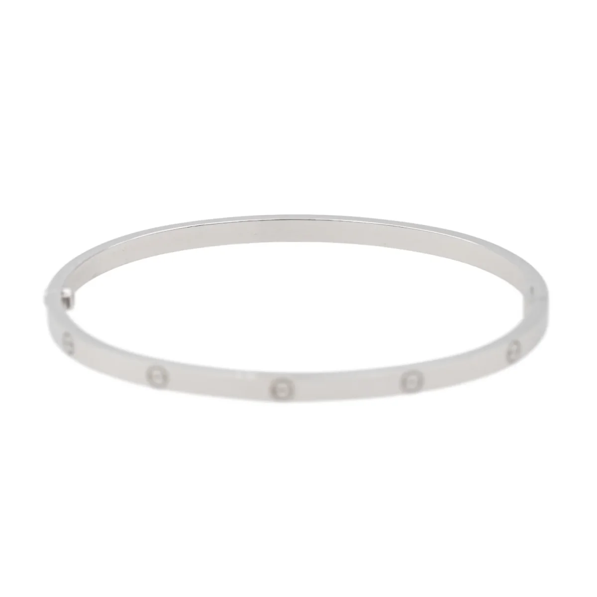 Cartier Bracelet Jonc Love Or blanc – Image 8