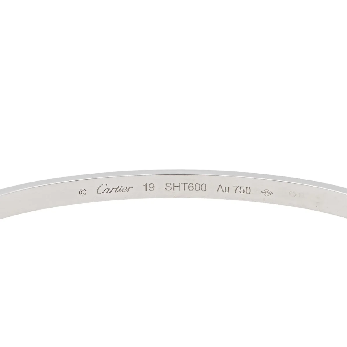 Cartier Bracelet Jonc Love Or blanc – Image 9