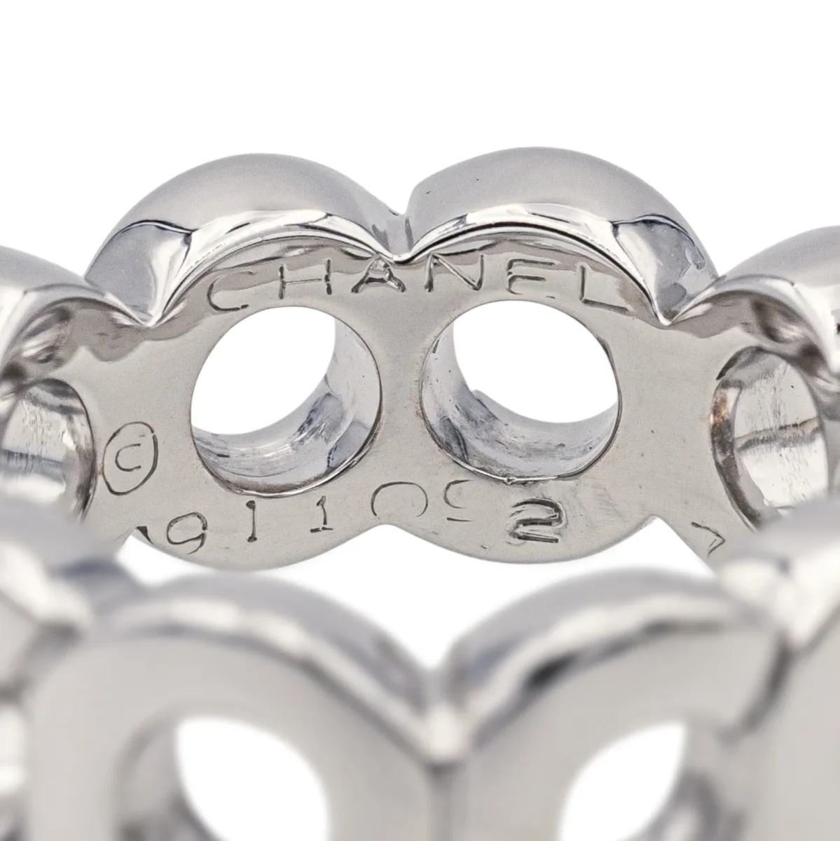 Chanel Bague Coco Or blanc – Image 4