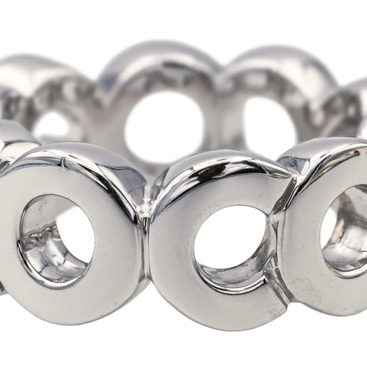 Chanel Bague Coco Or blanc – Image 6