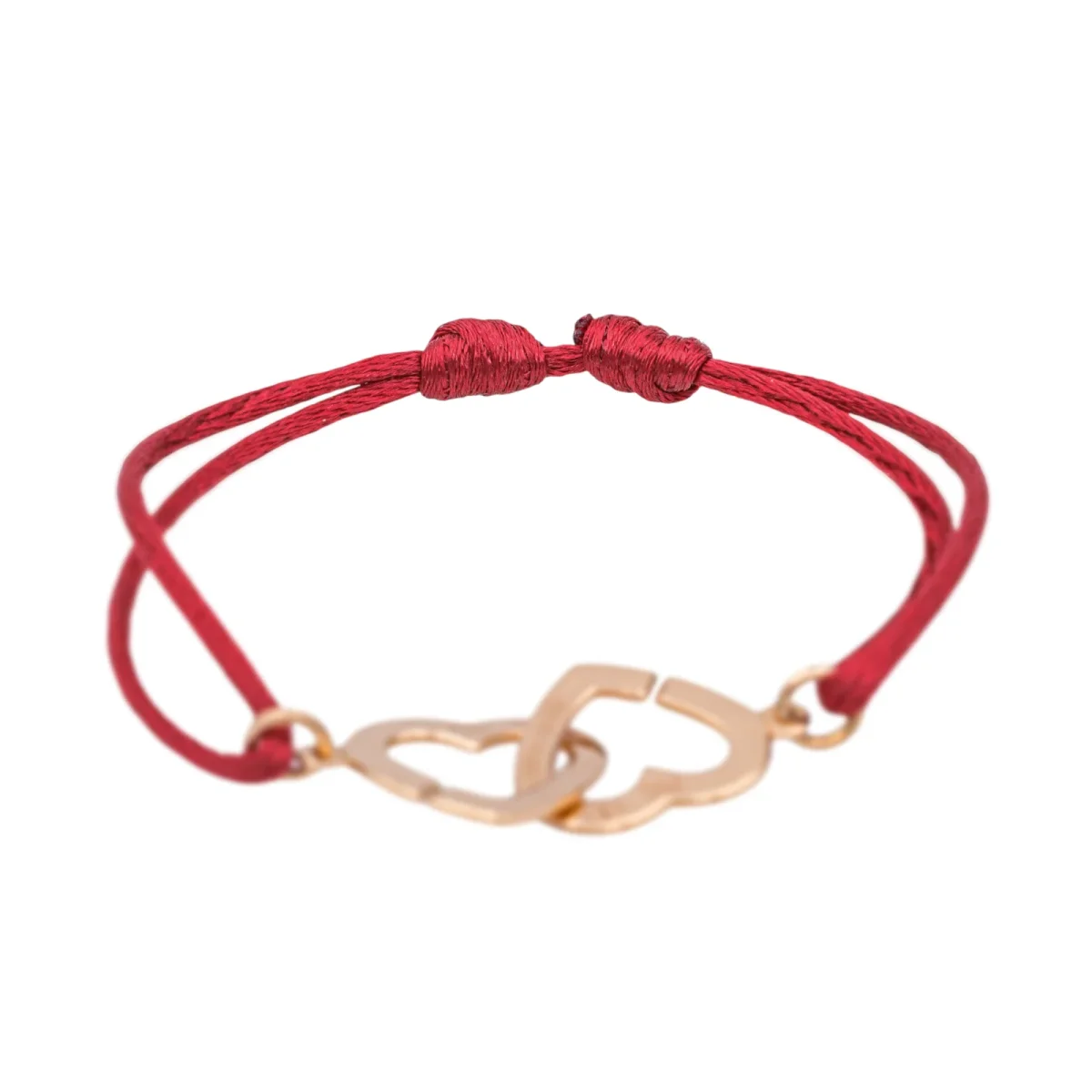 Dinh van Bracelet Cordon Double coeur Or rose – Image 7