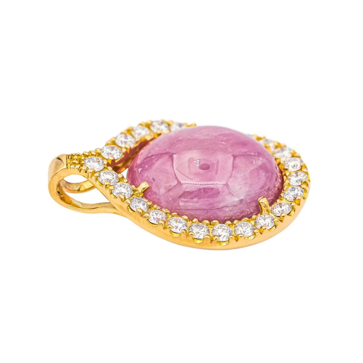 Pendentif Or jaune Rubis, Diamant – Image 3