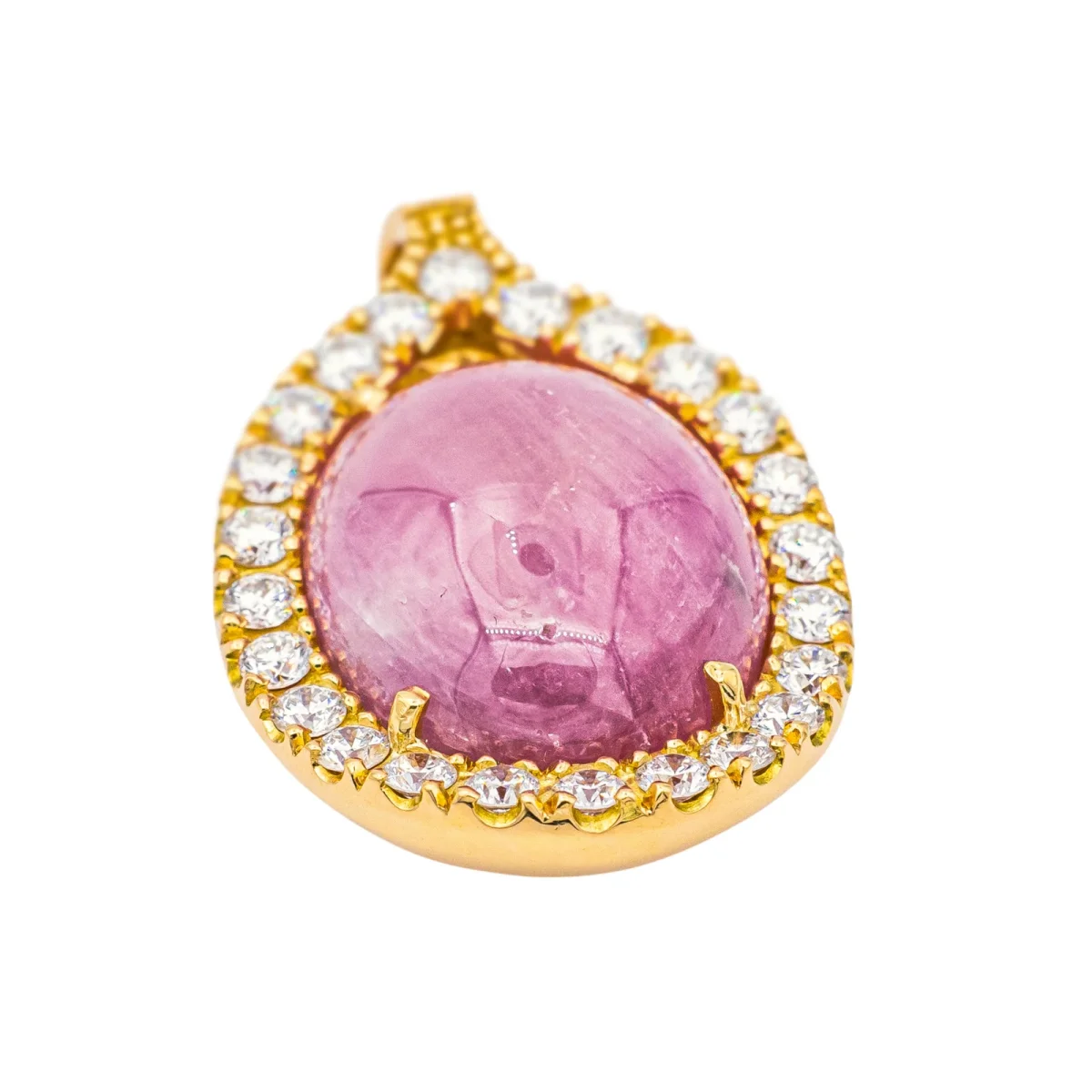 Pendentif Or jaune Rubis, Diamant – Image 4