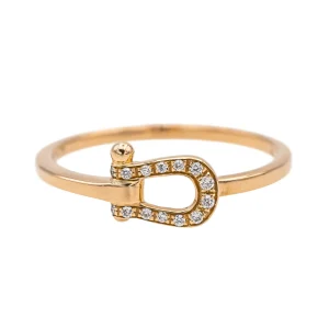 Fred Bague Force 10 Or rose Diamant