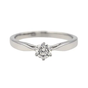 Bague Solitaire Or blanc Diamant