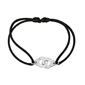 Dinh van Bracelet Cordon Menottes Or blanc
