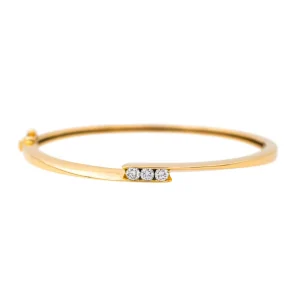 Bracelet Jonc Or jaune Diamant