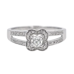 Mauboussin Bague Chance of love Or blanc Diamant