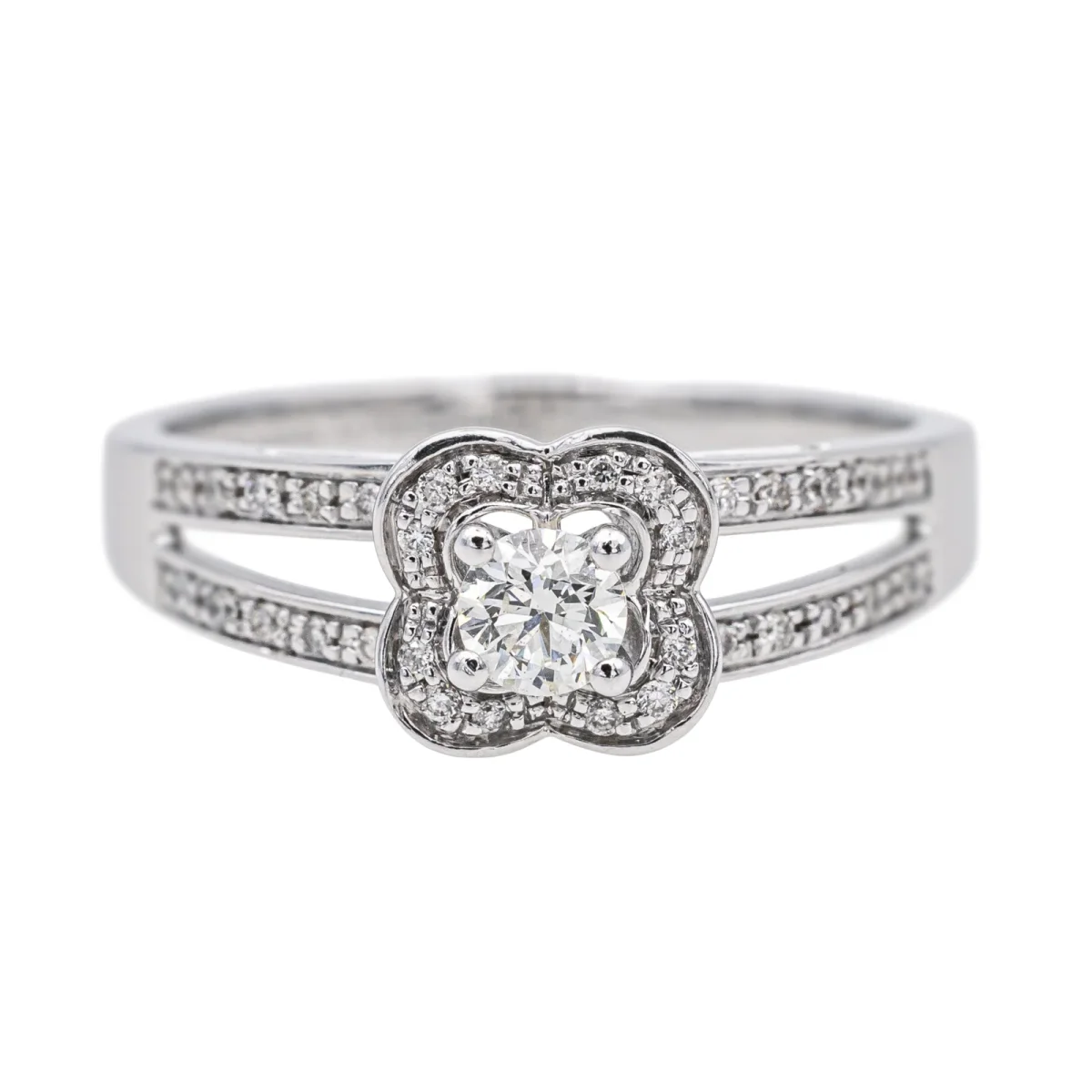 Mauboussin Bague Chance of love Or blanc Diamant
