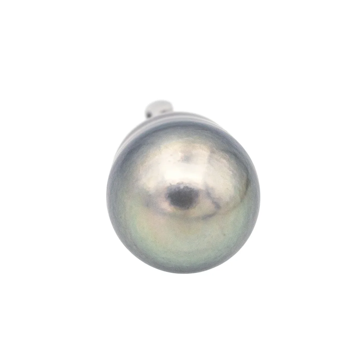 Pendentif Or blanc Perle de tahiti, Diamant – Image 6