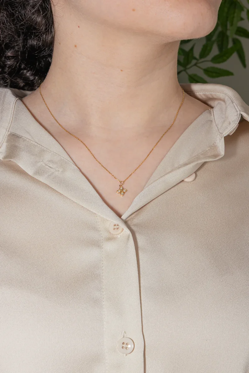 Collier Or jaune Diamant – Image 3