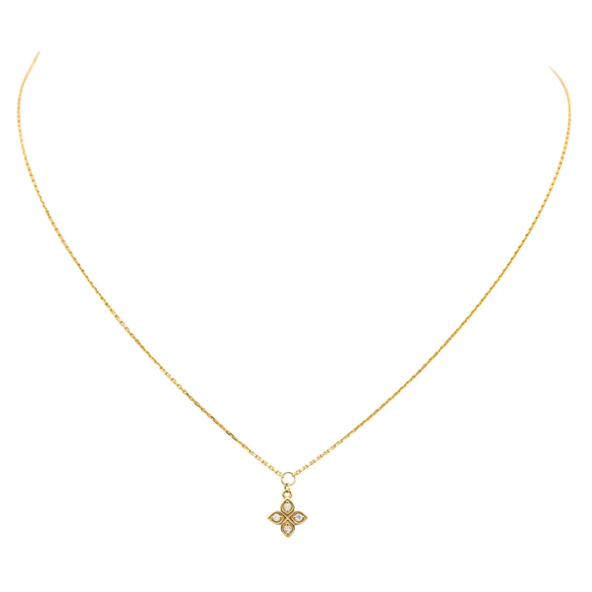 Collier Or jaune Diamant – Image 4