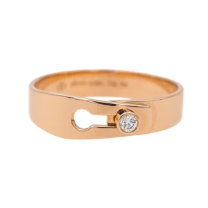 Dinh van Bague Serrure Or rose Diamant
