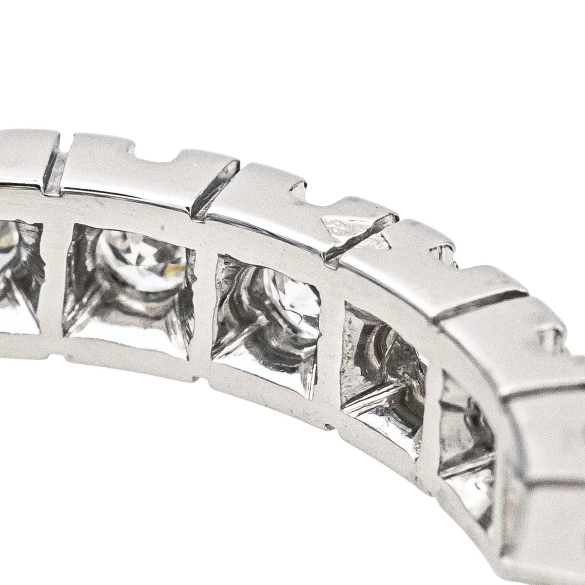 Bague Alliance américaine Platine Diamant – Image 7