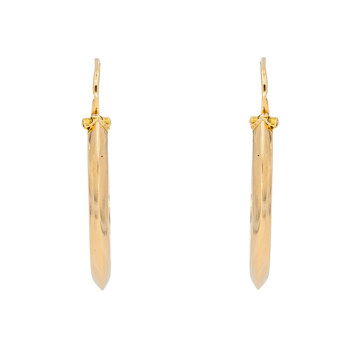 Boucles d'oreilles Créoles Or jaune – Image 2