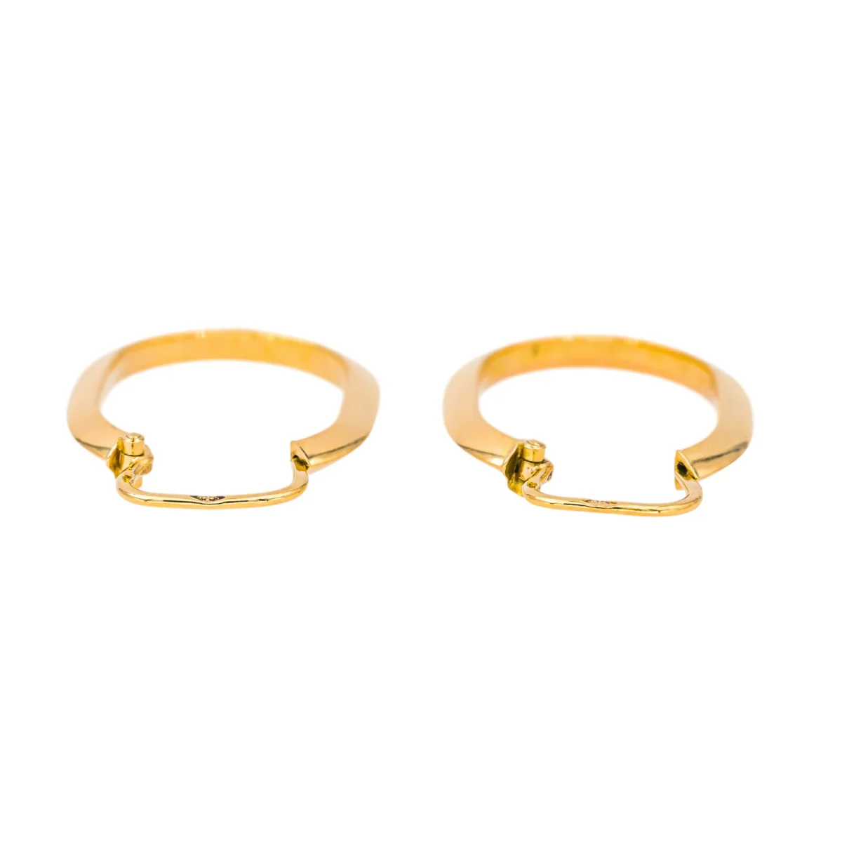 Boucles d'oreilles Créoles Or jaune – Image 6