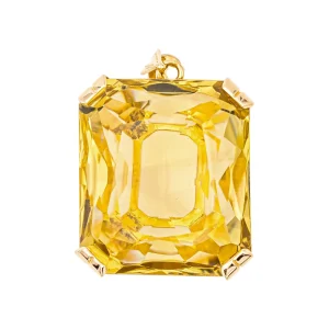 Pendentif Or jaune Citrine