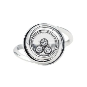 Chopard Bague Happy diamonds Or blanc Diamant