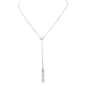 Cartier Collier Love Or blanc Diamant