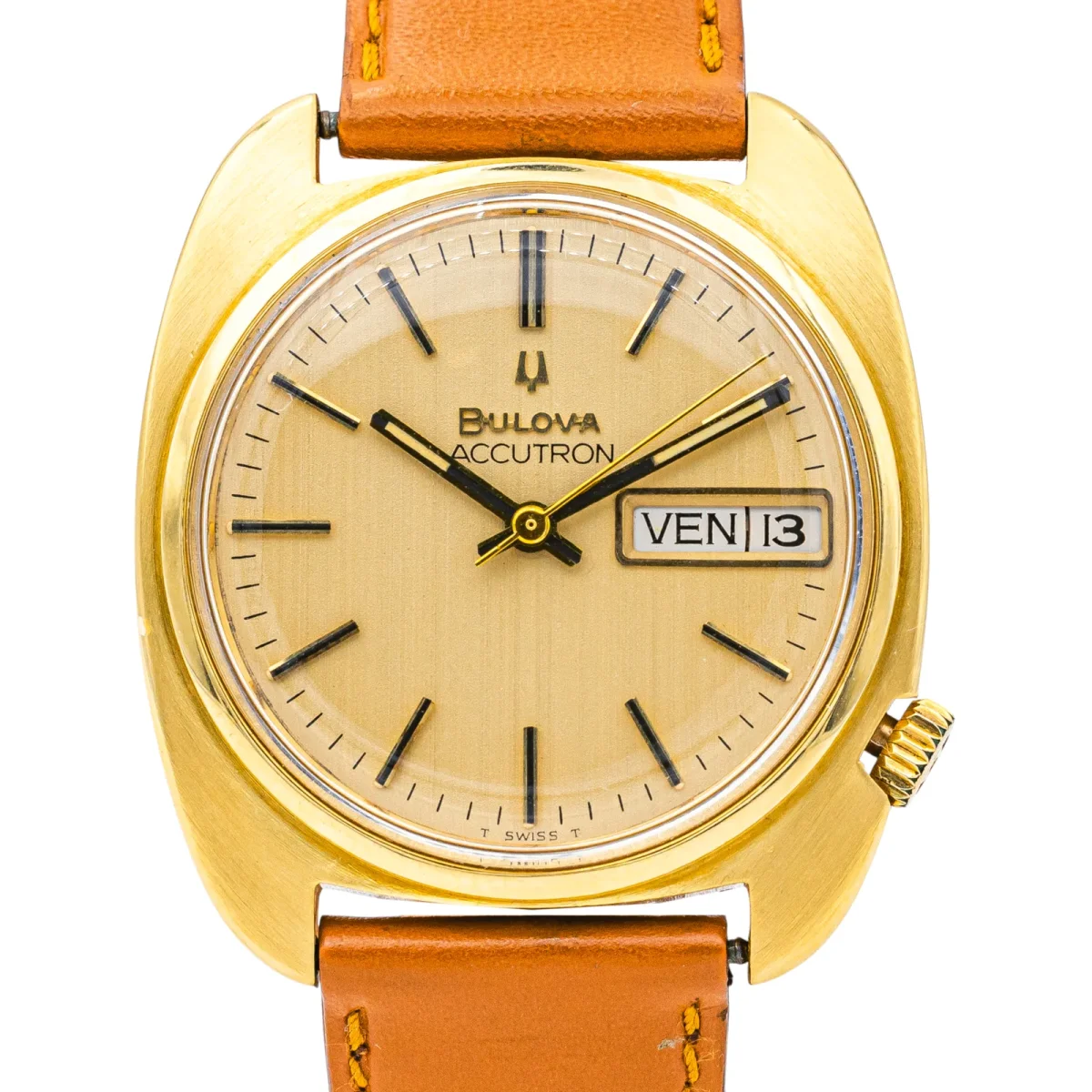 Bulova Montre Accutron Or jaune, Plaqué or – Image 5