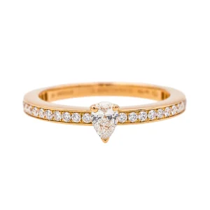 Chaumet Bague Solitaire Josephine éclat d'éternité Or rose Diamant