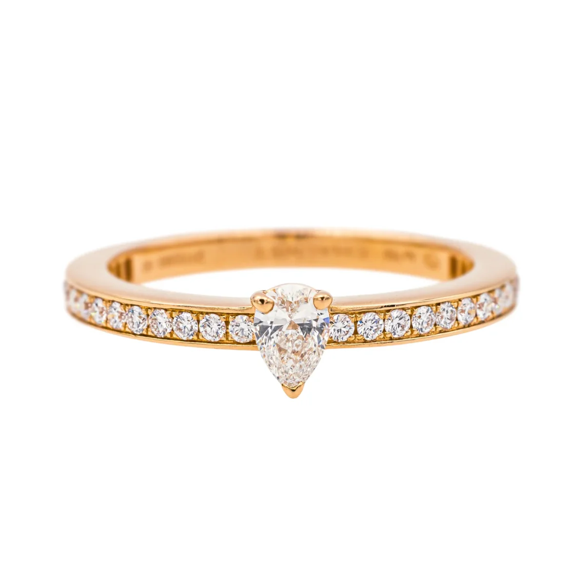 Chaumet Bague Solitaire Josephine éclat d'éternité Or rose Diamant