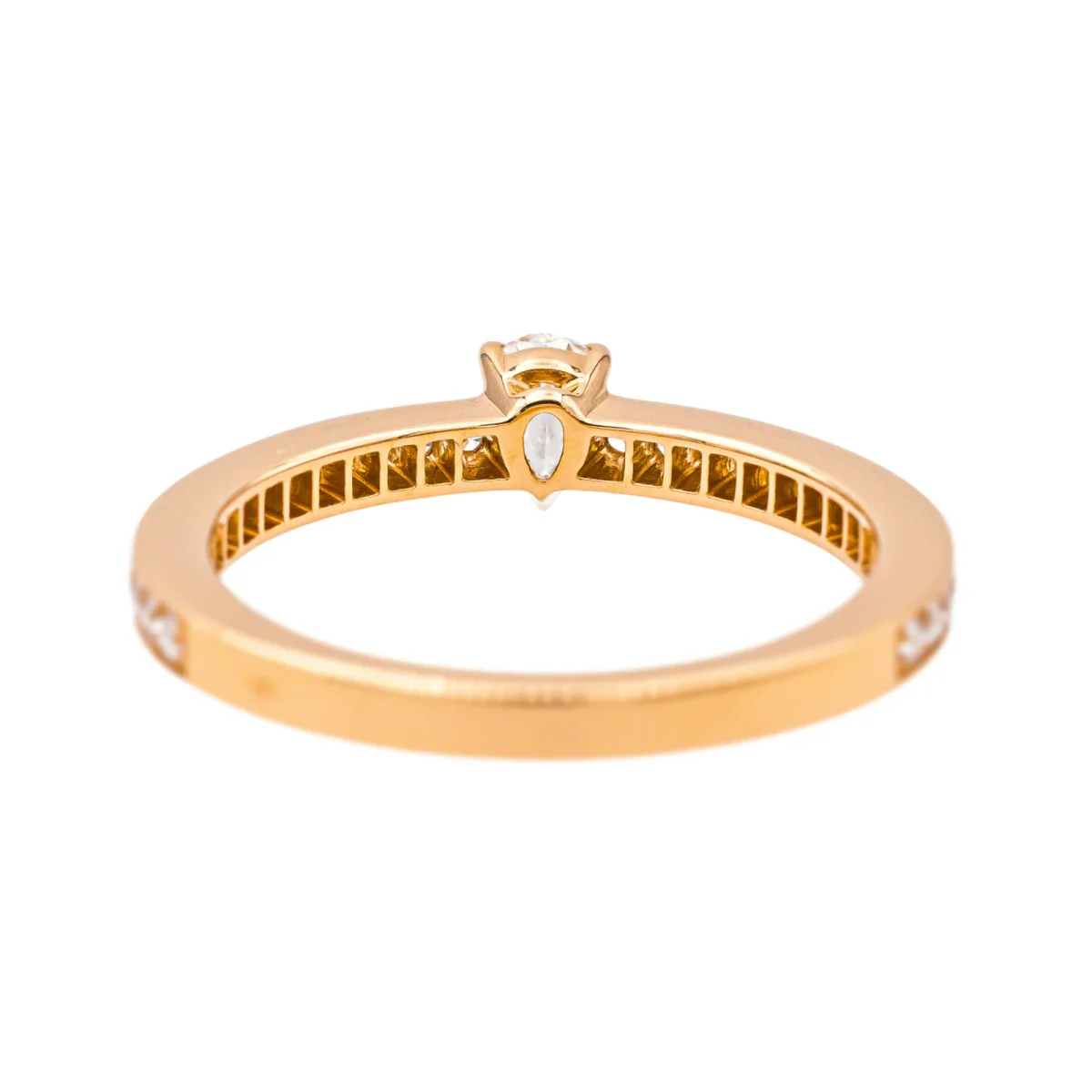 Chaumet Bague Solitaire Josephine éclat d'éternité Or rose Diamant – Image 8