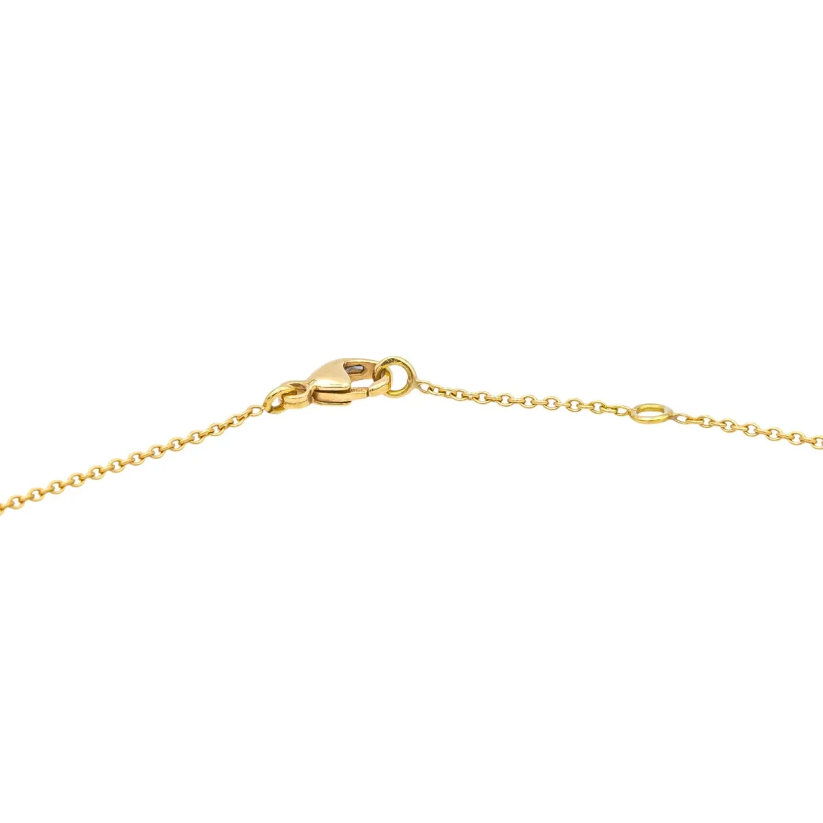 Collier Solitaire Or jaune Diamant – Image 7