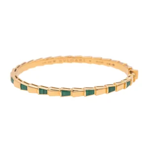 Bulgari Bracelet Serpenti Or rose Malachite