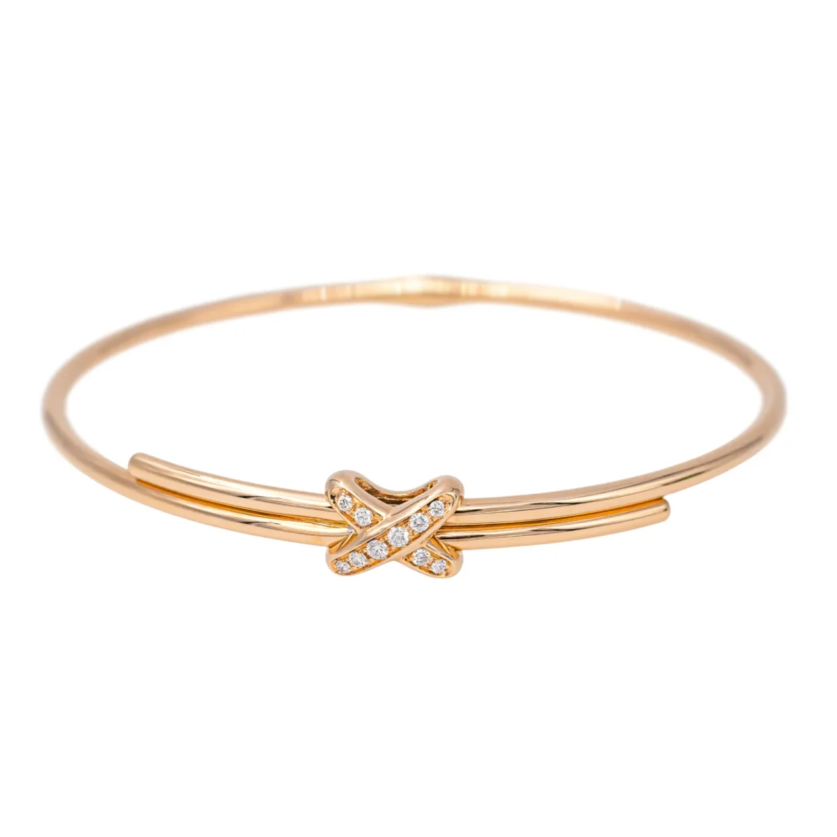 Chaumet Bracelet Jonc Liens Or rose Diamant – Image 5