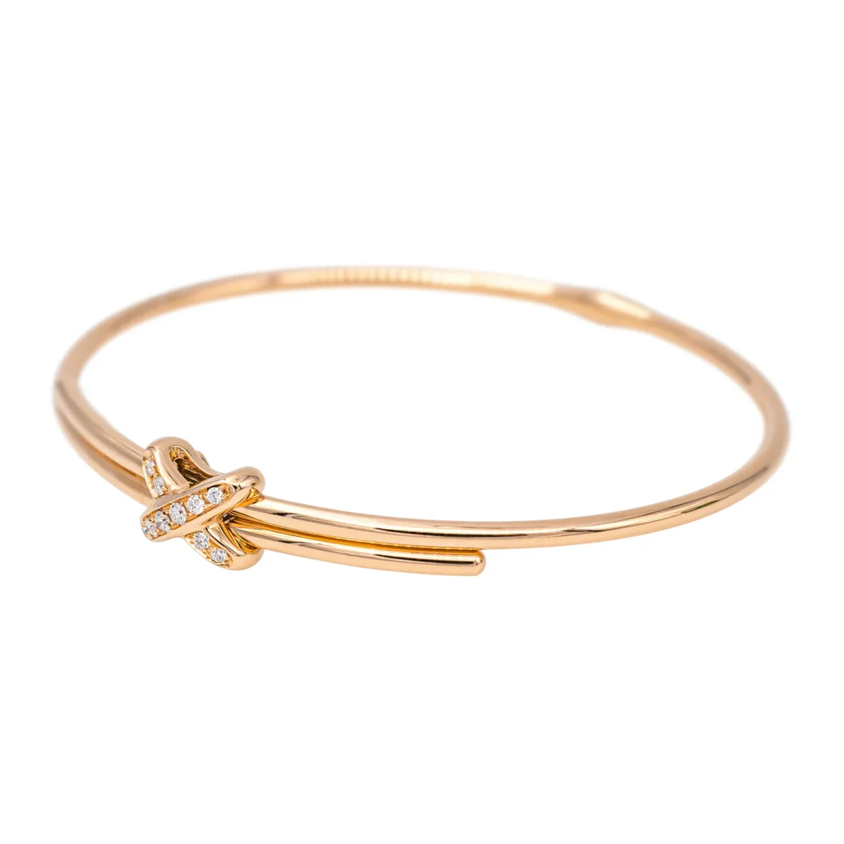 Chaumet Bracelet Jonc Liens Or rose Diamant – Image 6