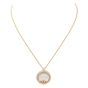 Chopard Collier Happy diamonds Or rose Diamant