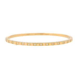 Chopard Bracelet Jonc Ice cube Or jaune Diamant
