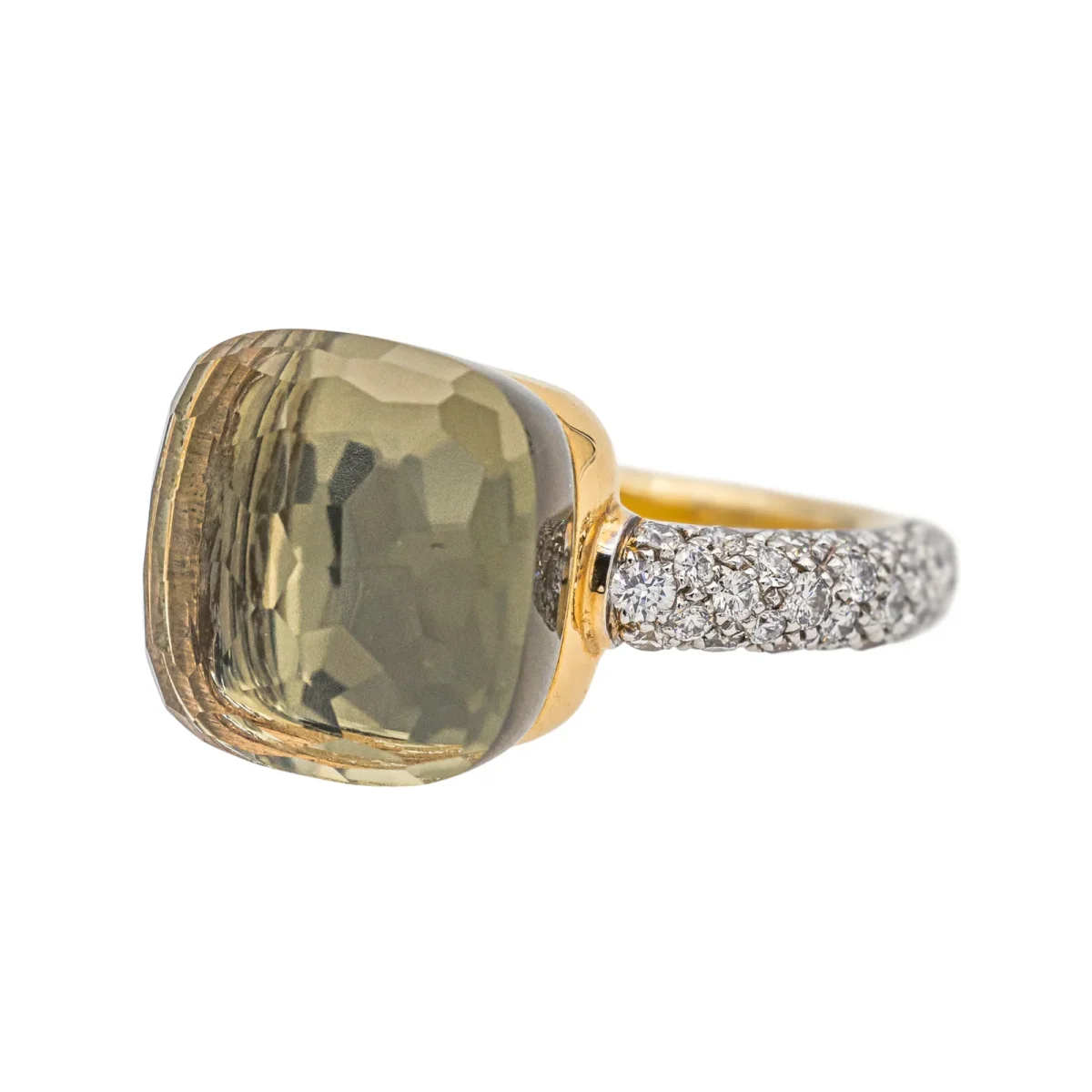 Pomellato Bague Nudo Or rose Prasiolite, Diamant – Image 5