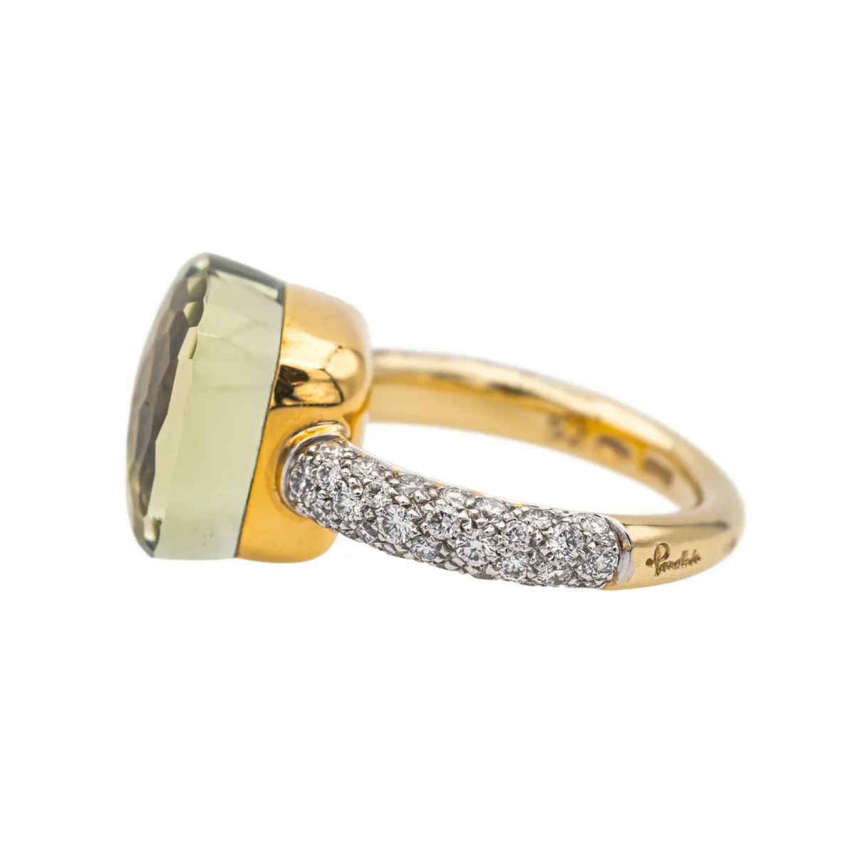 Pomellato Bague Nudo Or rose Prasiolite, Diamant – Image 6