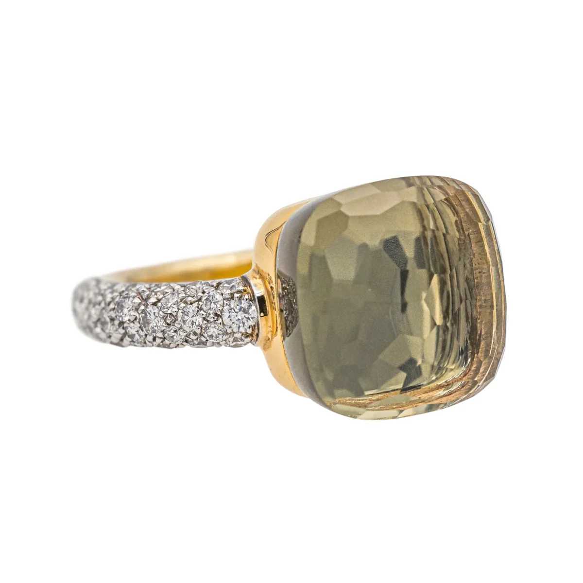 Pomellato Bague Nudo Or rose Prasiolite, Diamant – Image 7