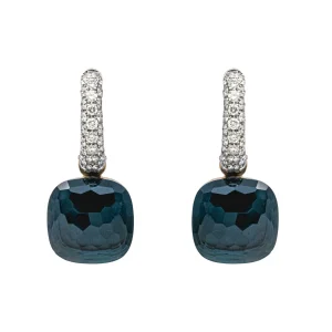 Pomellato Boucles d'oreilles Nudo Or rose Topaze, Diamant